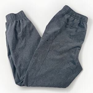 DSG Boys Athletic Joggers Pants M (10/12) Gray Lightweight Zip Pocket